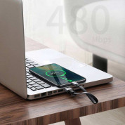 Baseus Simple HW Quick Charge USB-C to USB-A Cable 40W (CATMBJ-BG1) - USB-C кабел за устройства с USB-C порт (23 см) (сив) 11
