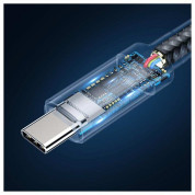 Baseus Cafule USB-C to USB-C Cable PD 3.1 60W (CATKLF-RG1) (100 cm) (black-gray) 2