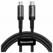 Baseus Cafule USB-C to USB-C Cable PD 3.1 60W (CATKLF-RG1) (100 cm) (black-gray)