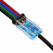 Baseus Fast 4-in-1 Charging Data Cable (CA1T4-B01) - универсален USB-A кабел с microUSB, Lightning и 2xUSB-C конектори (120 см) (черен) 5