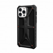 Urban Armor Gear Monarch Kevlar Case - удароустойчив хибриден кейс за iPhone 13 Pro Max (черен-кевлар) 1