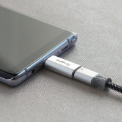 Ringke USB-C Male to Lightning Female Adapter - алуминиев Lightning адаптер за MacBook и устройства с USB-C порт (сребрист) (2 броя) 5