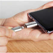 Ringke USB-C Male to Lightning Female Adapter - алуминиев Lightning адаптер за MacBook и устройства с USB-C порт (сребрист) (2 броя) 6