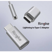 Ringke USB-C Male to Lightning Female Adapter (silver) (2 pcs.) 2