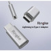 Ringke USB-C Male to Lightning Female Adapter - алуминиев Lightning адаптер за MacBook и устройства с USB-C порт (сребрист) (2 броя) 3