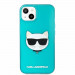Karl Lagerfeld Choupette Head Silicone Case - дизайнерски силиконов кейс за iPhone 13 (син) 2
