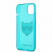 Karl Lagerfeld Choupette Head Silicone Case - дизайнерски силиконов кейс за iPhone 13 (син) 5
