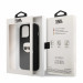 Karl Lagerfeld Karl Head Leather Case - дизайнерски кожен кейс за iPhone 13 Pro (черен)  6