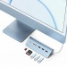 Satechi Aluminum USB-C 3.0 Hub & Card Reader - алуминиев 3-портов USB 3.0 хъб с четец за карти за компютри и лаптопи (син) 4