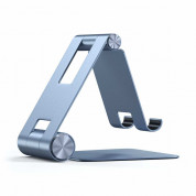 Satechi R1 Aluminum Foldable Stand - сгъваема алуминиева поставка за мобилни телефони, таблети и лаптопи до 12 инча (син) 2