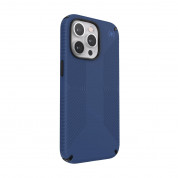 Speck Presidio 2 Grip Case - удароустойчив хибриден кейс за iPhone 13 Pro (тъмносин) 4