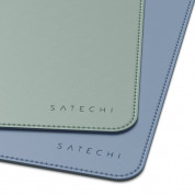 Satechi Dual Sided Eco-Leather Deskmate - дизайнерски кожен пад за бюро (син-зелен) 1