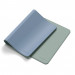 Satechi Dual Sided Eco-Leather Deskmate - дизайнерски кожен пад за бюро (син-зелен) 5