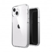 Speck Presidio Perfect Clear Case - удароустойчив хибриден кейс за iPhone 13 mini, iPhone 12 mini (прозрачен)