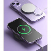 Ringke Air Glitter Case - силиконов (TPU) калъф за iPhone 13 (прозрачен) 5