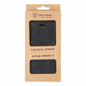 Tactical Xproof Flip Case - кожен калъф с поставка и отделение за кр. карти за iPhone 13 (черен) 1