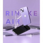 Ringke Air Case - силиконов (TPU) калъф за iPhone 13 (черен-прозрачен) 8