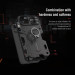 Nillkin CamShield Armor Hard Case - хибриден удароустойчив кейс с пръстен против изпускане за iPhone 13 (черен) 6