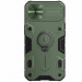 Nillkin CamShield Armor Hard Case - хибриден удароустойчив кейс с пръстен против изпускане за iPhone 13 (зелен) 2