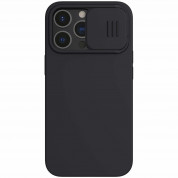 Nillkin CamShield Silky Magnetic Silicone Case - силиконов (TPU) калъф с MagSafe за iPhone 13 Pro (черен)