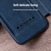 Nillkin Qin Book Pro Leather Flip Case - кожен калъф, тип портфейл за iPhone 13 (черен) 5