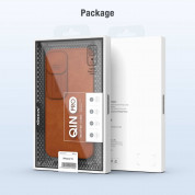 Nillkin Qin Book Pro Leather Flip Case - кожен калъф, тип портфейл за iPhone 13 (черен) 7