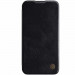 Nillkin Qin Book Pro Leather Flip Case - кожен калъф, тип портфейл за iPhone 13 (черен) 1