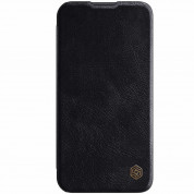 Nillkin Qin Book Pro Leather Flip Case - кожен калъф, тип портфейл за iPhone 13 Pro Max (черен) 1