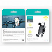 Joyroom JR-OK5 Phone Holder for Bicycle and Motorcycle - универсална поставка за колело и мотоциклет за мобилни телефони (черен) 5