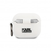 Karl Lagerfeld AirPods 3 Karl Head Silicone Case (white) 1
