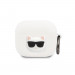 Karl Lagerfeld AirPods 3 Choupette Head Silicone Case - силиконов калъф с карабинер за Apple AirPods 3 (бял) 1
