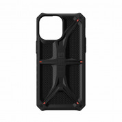 Urban Armor Gear Monarch Kevlar Case - удароустойчив хибриден кейс за iPhone 13 Pro (черен-кевлар) 4