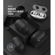 Ringke Galaxy Buds PC Case - поликарбонатов кейс с карабинер за Samsung Galaxy Buds, Galaxy Buds Plus (черен)  2