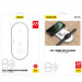 Dudao 3in1 Qi Wireless Charger 10W - тройна поставка (пад) за безжично зареждане за Qi съвместими устройства, Apple Watch и Apple Airpods (бял) 5