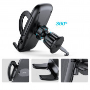 Joyroom Mechanical Car Air Vent Phone Holder - поставка за радиатора на кола за смартфони с ширина от 55 до 85 мм (черен) 4