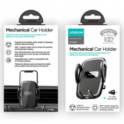 Joyroom Mechanical Car Air Vent Phone Holder - поставка за радиатора на кола за смартфони с ширина от 55 до 85 мм (черен) 8