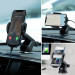 Joyroom Mechanical Car Phone Holder with Adjustable Arm - универсална разтягаща се поставка за таблото или стъклото на кола за смартфони с ширина от 55 до 85 мм (черен) 2