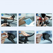 Joyroom Mechanical Car Phone Holder with Adjustable Arm - универсална разтягаща се поставка за таблото или стъклото на кола за смартфони с ширина от 55 до 85 мм 4