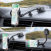 Joyroom Mechanical Car Phone Holder with Adjustable Arm - универсална разтягаща се поставка за таблото или стъклото на кола за смартфони с ширина от 55 до 85 мм 7