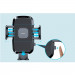 Joyroom Mechanical Car Air Vent Phone Holder - поставка за радиатора на кола за смартфони с ширина от 55 до 85 мм (черен) 8