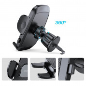 Joyroom Mechanical Car Air Vent Phone Holder - поставка за радиатора на кола за смартфони с ширина от 55 до 85 мм (черен) 4