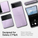 Spigen AirSkin Case - качествен поликарбонатов кейс за Samsung Galaxy Z Flip 3 (прозрачен) 12