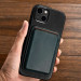 iCarer Leather Oil Wax MagSafe Case - кожен (естествена кожа) кейс с MagSafe за iPhone 13 (черен) 17