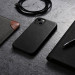 iCarer Leather Oil Wax MagSafe Case - кожен (естествена кожа) кейс с MagSafe за iPhone 13 (черен) 12
