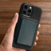 iCarer Leather Oil Wax MagSafe Case - кожен (естествена кожа) кейс с MagSafe за iPhone 13 Pro Max (черен) 17