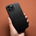 iCarer Leather Oil Wax MagSafe Case - кожен (естествена кожа) кейс с MagSafe за iPhone 13 Pro Max (черен) 16