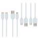 4smarts Basic Cable Set 25cm (4 Pieces) - комплект от кабели с USB-A, USB-C и Lightning конектори (4 броя) (25 см) (бял) 2