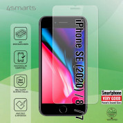 4smarts Second Glass X-Pro Glass - калено стъклено защитно покритие за дисплея на iPhone SE (2022), iPhone SE (2020), iPhone 8, iPhone 7 (прозрачен) 1