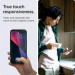 Spigen Glass.Tr Ez Fit Privacy Tempered Glass - калено стъклено защитно покритие с определен ъгъл на виждане за дисплея за iPhone 13 Pro Max (2 броя) 4