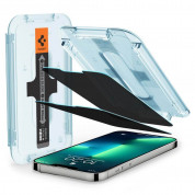 Spigen Glass.Tr Ez Fit Privacy Tempered Glass - калено стъклено защитно покритие с определен ъгъл на виждане за дисплея за iPhone 13 Pro Max (2 броя) 1
